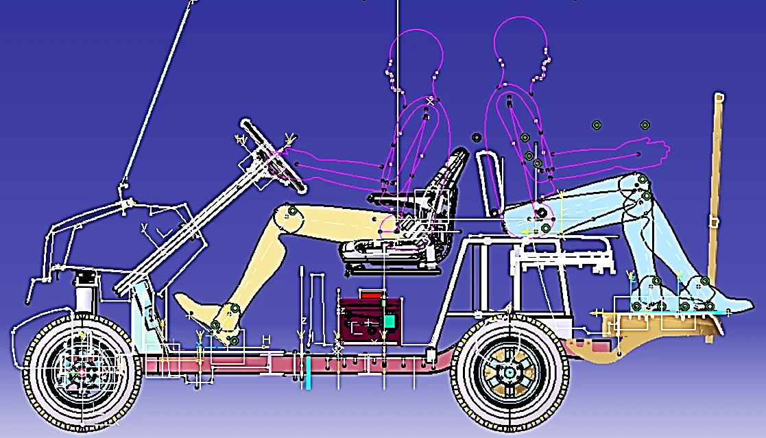 Integrated mobility package and vehicle systems engineering render